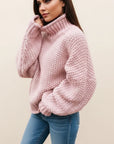 Women’s Cozy Oversized Knit Turtleneck Sweater