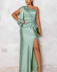 Flowing One-Shoulder Dress for Women
