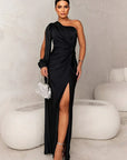Flowing One-Shoulder Dress for Women